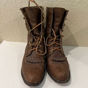 Justin boots leather women 7.5